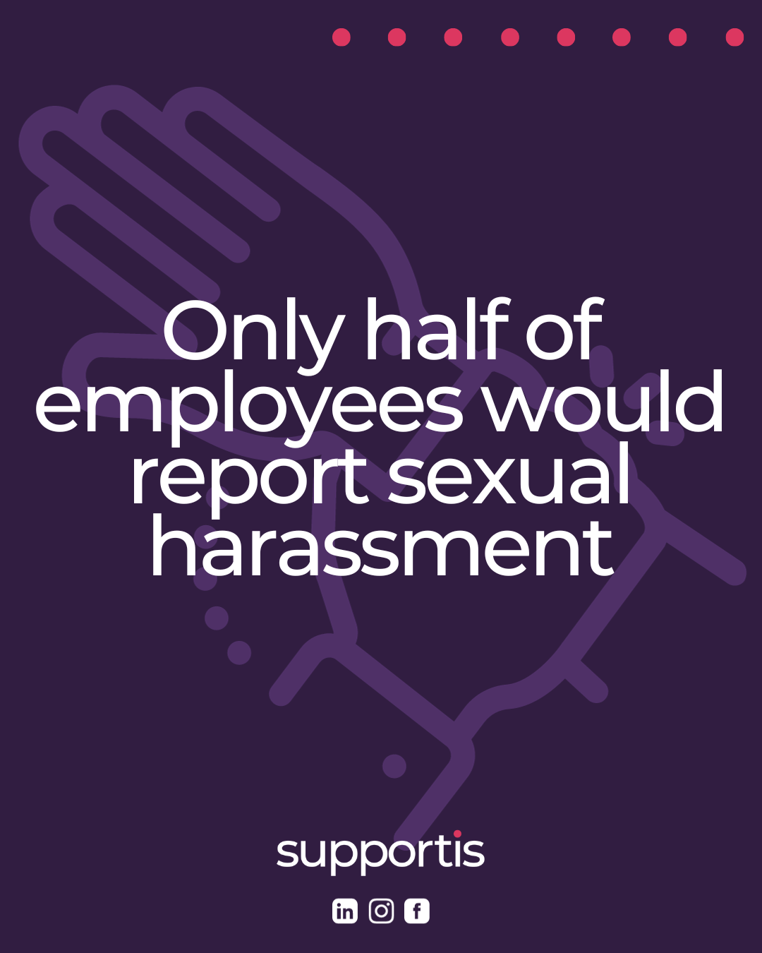 only half of employees would report sexual harassment at work