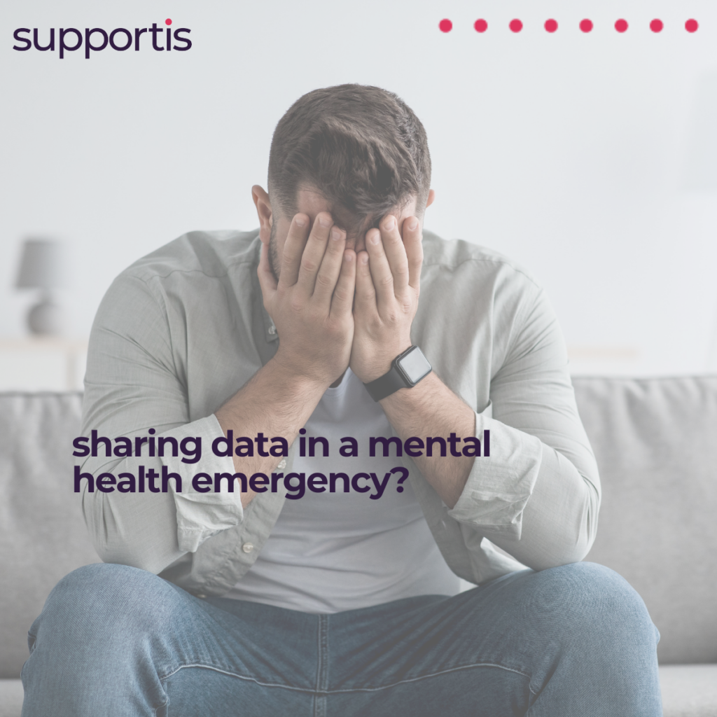 sharing employee data in a mental health emergency