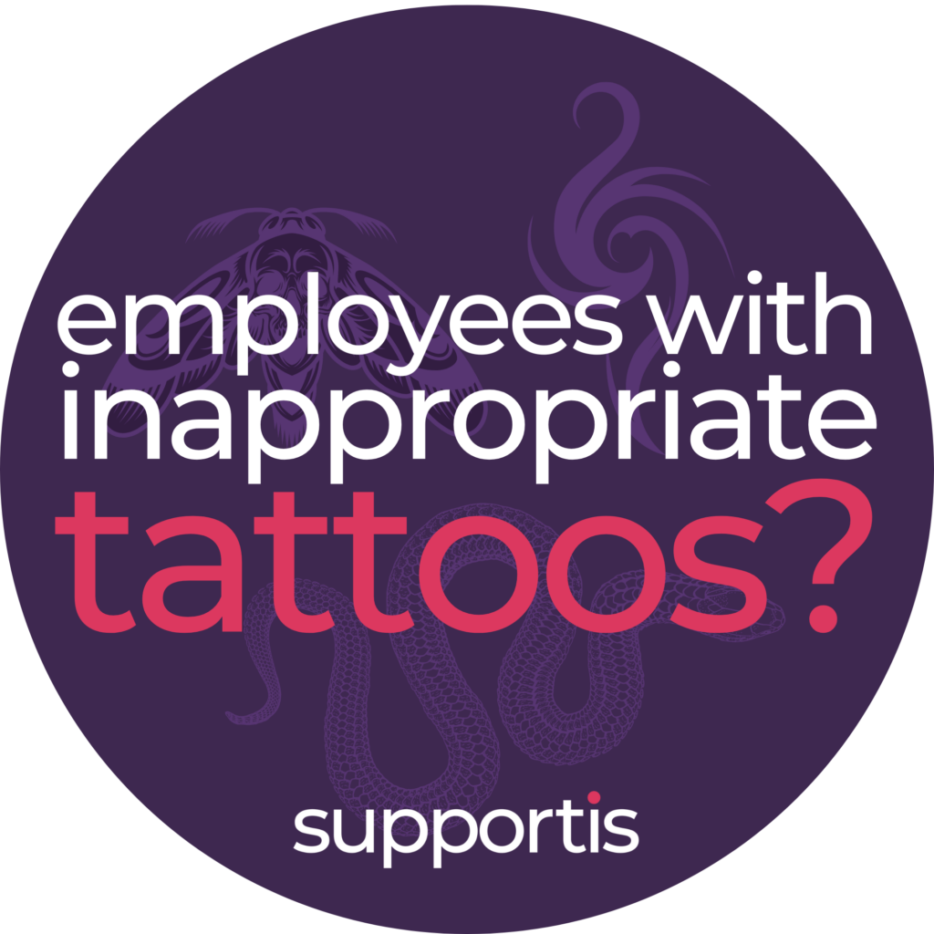 employees with inappropriate tattoos how to deal with employee tattoos HR and legal advice around employee tattoo staff tattoo