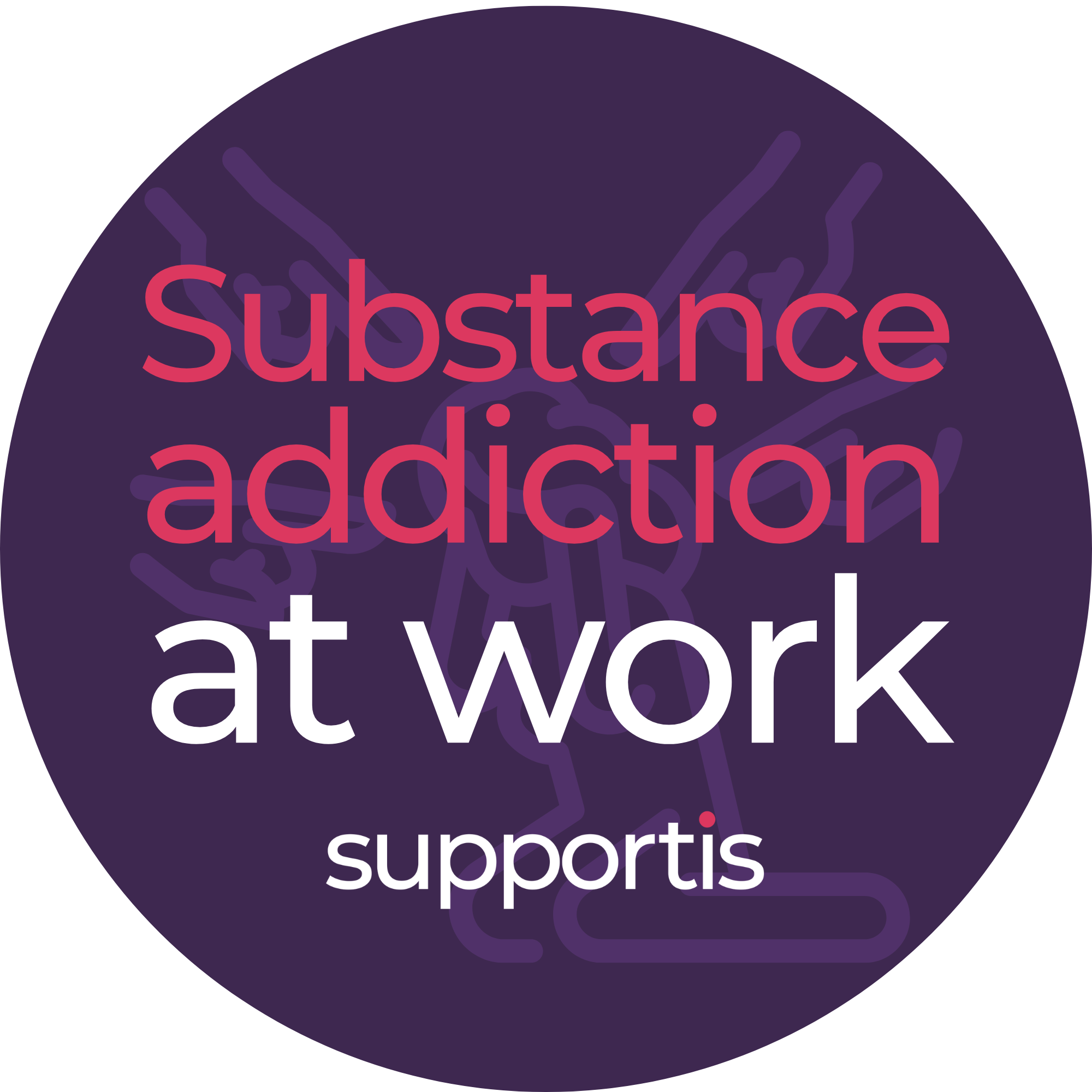 A person's face partially obscured, perhaps looking down or away, conveying a sense of hidden struggle or shame, set against a blurred background that suggests a busy office environment, representing the hidden nature of addiction in the workplace