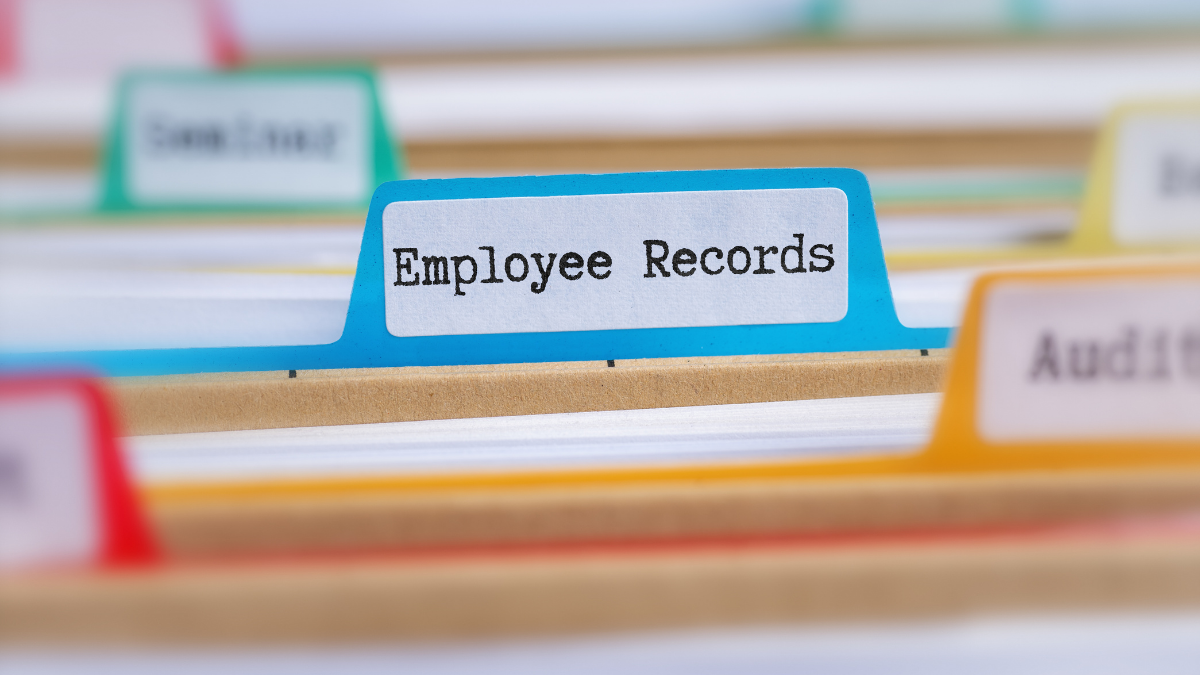 filing system for employee records