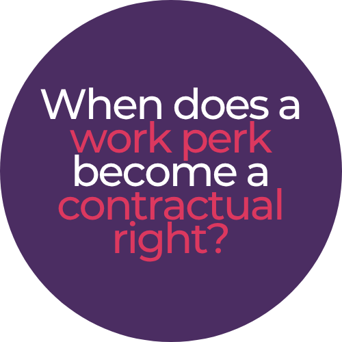 when a perk becomes a contractual right